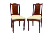 Solid Wood 2 Dining Chairs with Cushions for Dining Room