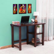 Solid Wood Study Table for Kids in Mahogany Finish