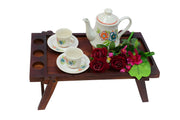 Wooden Foldable Breakfast Tray, Serving Tray, Dinner Tray