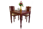 Wooden Dining Table 2 Seater for Dining Room (Honey Finish)