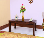 Solid Wood Coffee Table in Mahogany Finish
