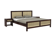 Wooden King Size Bed Without Storage  for Bedroom
