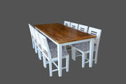 Wooden Dining table 8 Seater for Dining Room in White Finish