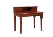 Wooden Study Table with Drawers for Study Room in Honey Finish