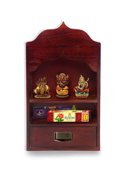 Wooden Tample with Drawer for Home in Maple Finish