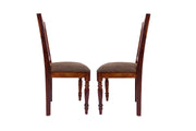 Wooden Dining Chair Set of 2 with Cushions for Living Room