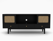 Solid Wood TV Unit with Drawers Storage for Living Room