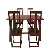 Solid Wood Dining Table 4 Seater with Chairs for Dining Room