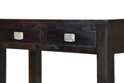 Wooden Console table With 2 drawer In Walnut FInish