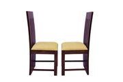 Wooden Dining Chairs Set of 2 for Dining Room & Kitchen (Walnut Finish)