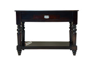 Wooden Console Table with 1 drawer In Walnut Finish for Living Room