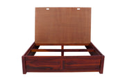Wooden Queen Size Bed with Storage for Bedroom