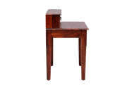 Wooden Study Table with Drawers for Study Room in Honey Finish