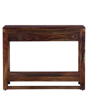 Solid Wood Console Table with Drawer for Living Room & Hall in Maple Finish