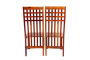 Solid Wood Set of 2 Dining Chairs for Hall & Kitchen in Honey Finish