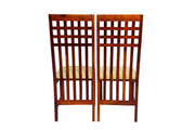 Solid Wood High Back Dining Chair Set of 2 for Dining Room