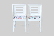Wooden Dining Chair Set of 2 for Home in White Finish