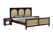 Solid Wood King Size Bed Without Storage  for Bedroom