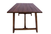 Mango Wood 4 Seater Dining Table Set for Dining Room (Walnut Finish)