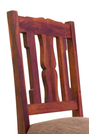 Wooden Dining Chair Set of 2 with Cushions for Living Room