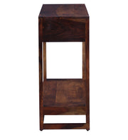 Solid Wood Console Table with Drawer for Living Room & Hall in Maple Finish