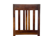 Wooden Dining Chair Set of 2 for Living Room in Teak Finish