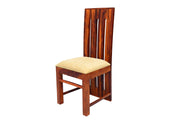 Wooden Dining Chairs Set of 2 for Dining Room & Kitchen in Honey Finish
