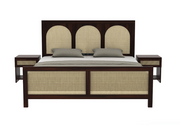 Solid Wood King Size Bed Without Storage  for Bedroom