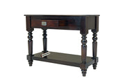 Wooden Console Table with 1 drawer In Walnut Finish for Living Room