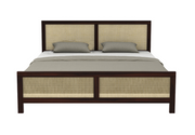 Wooden King Size Bed Without Storage  for Bedroom