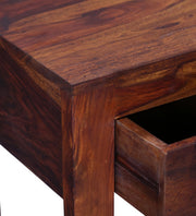 Solid Wood Console Table with Drawer for Living Room & Hall in Maple Finish