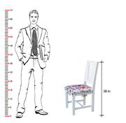 Wooden Dining Chair Set of 2 for Living Room & Dining Room (White Finish)