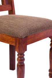 Wooden Dining Chair Set of 2 with Cushions for Living Room