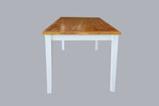 Solid Wood Dining Table 8 Seater for Living Room (White Finish)