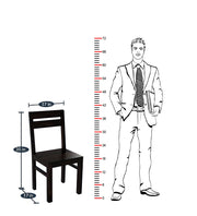 Wooden 6 Seater Dining Table with Chairs for Home in Walnut Finish