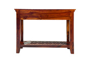 Wooden Console table With 2 Drawer In Honey Finish for Living Room
