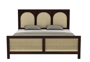 Solid Wood King Size Bed Without Storage  for Bedroom