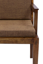 Mango Wood 4 Seater Dining Table Set for Dining Room (Walnut Finish)