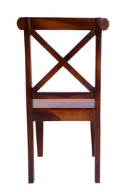 Wooden Chest of Drawers Cum Study Table with Chair for Living Room (Honey  Finish)