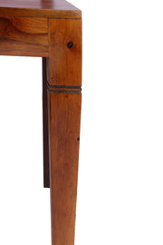 Wooden Chest of Drawers Cum Study Table with Chair for Living Room (Honey  Finish)