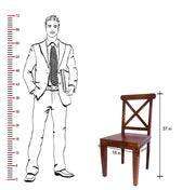 Wooden Chest of Drawers Cum Study Table with Chair for Living Room (Honey  Finish)