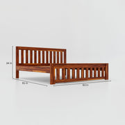 Wooden Queen Size Bed without Storage for Bedroom