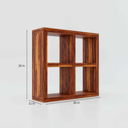 Wooden Open Bookshelf For Book Storage in Maple Finish