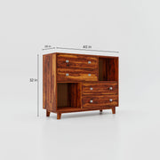 Wooden Sideboard Cabinet for Living Room in Natural Finish