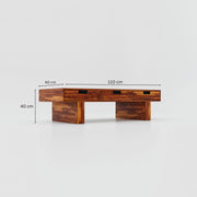 Wooden Coffee Table for Living Room in Honey Finish
