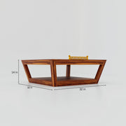 Solid Wood Coffee Table for Living Room In Natural Finish