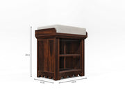 Wooden Shoe Rack with Shelf Storage for Living Room