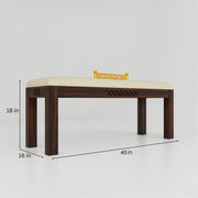 Solid Wood Dining Table 6 Seater with Bench for Kitchen &  Home