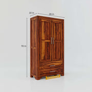 Wooden Wardrobe for Bedroom & Living Room in Walnut Finish