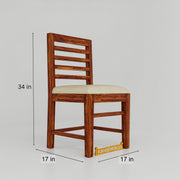 Stylish Wooden 4 Seater Dining Table with Chairs